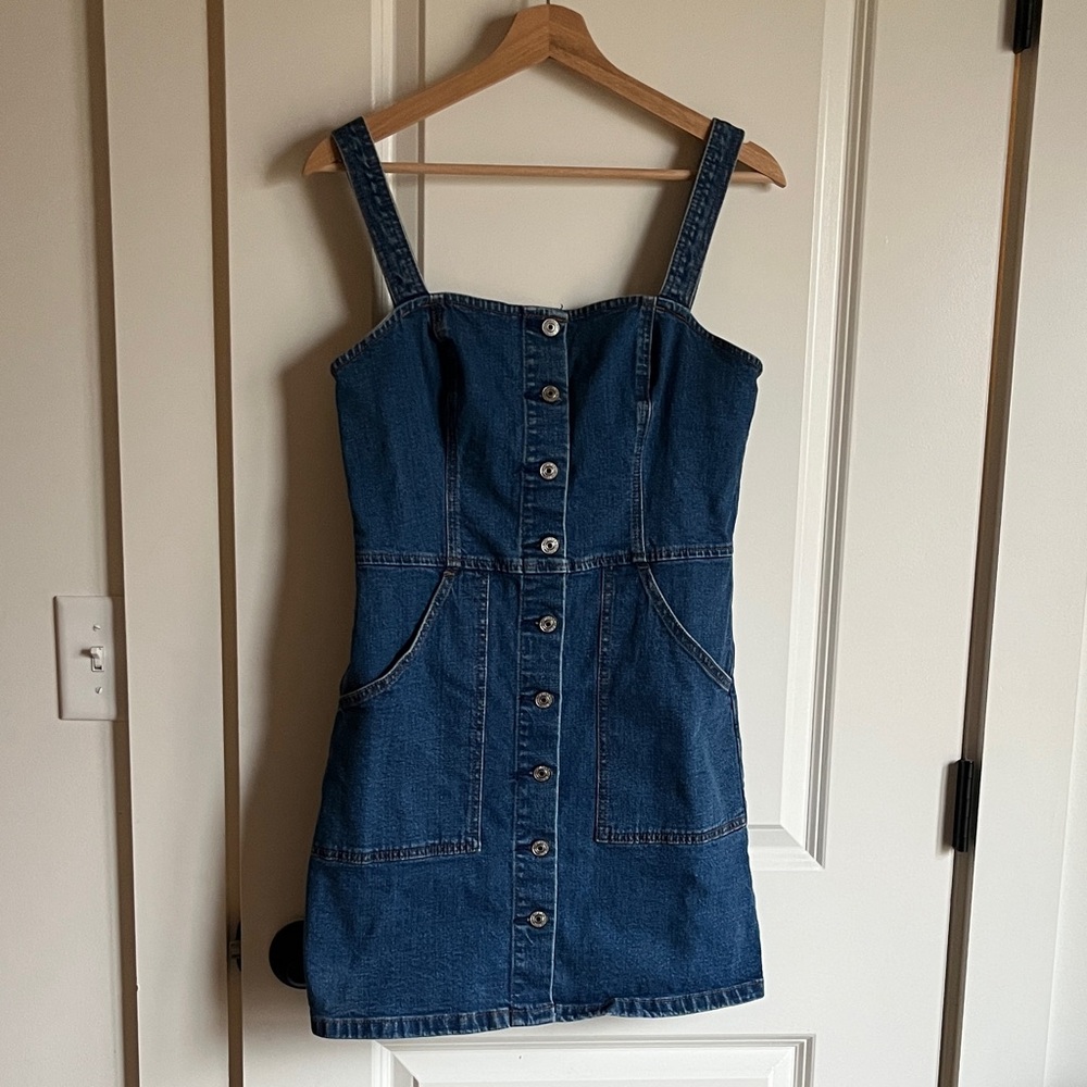 Abercrombie & Fitch Dark Blue Denim Mini Dress